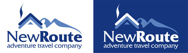 логотип туристической компании «New Route»